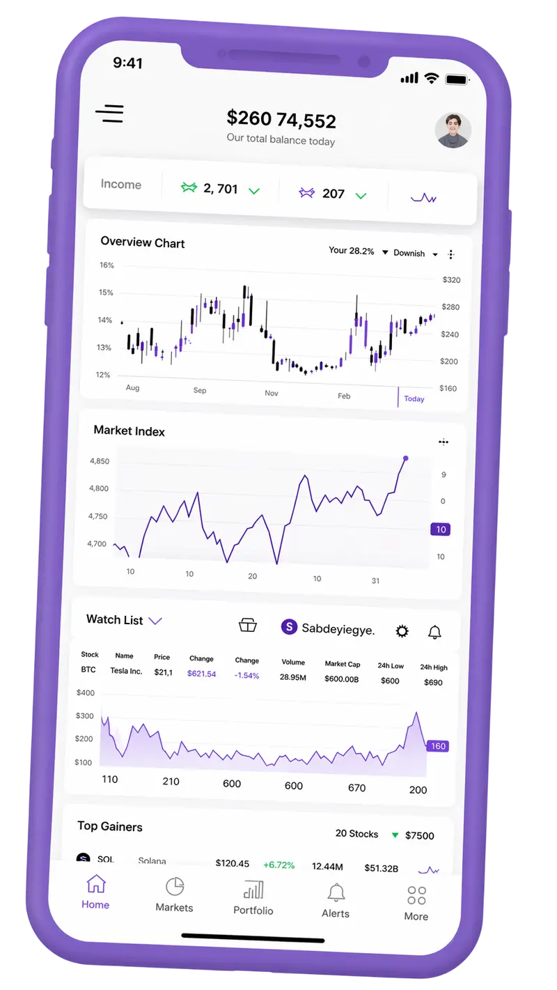 Yieldario Ai — モバイルの取引プラットフォーム